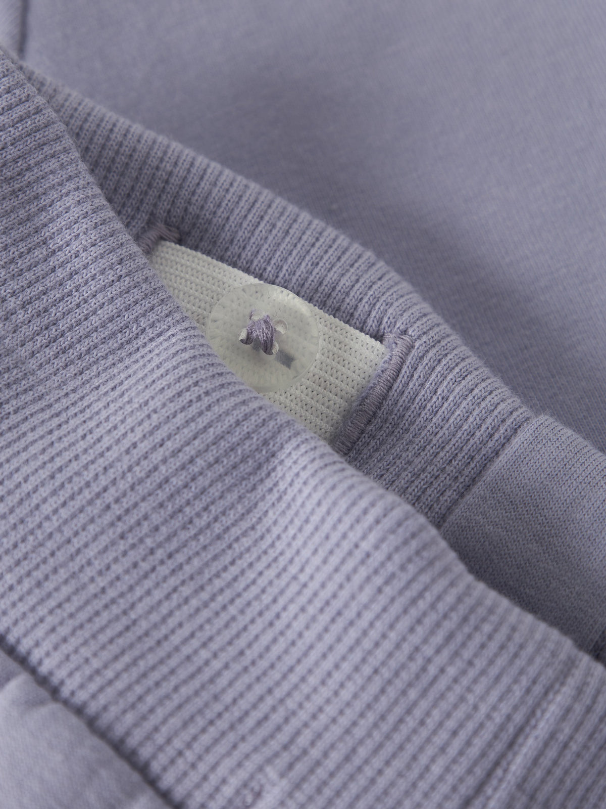 NAME IT Olise Sweat Pants in Heirloom Lilac waistband button detail