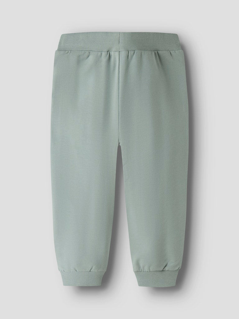 NAME IT Kark Sweatpants in Green Milieu back view