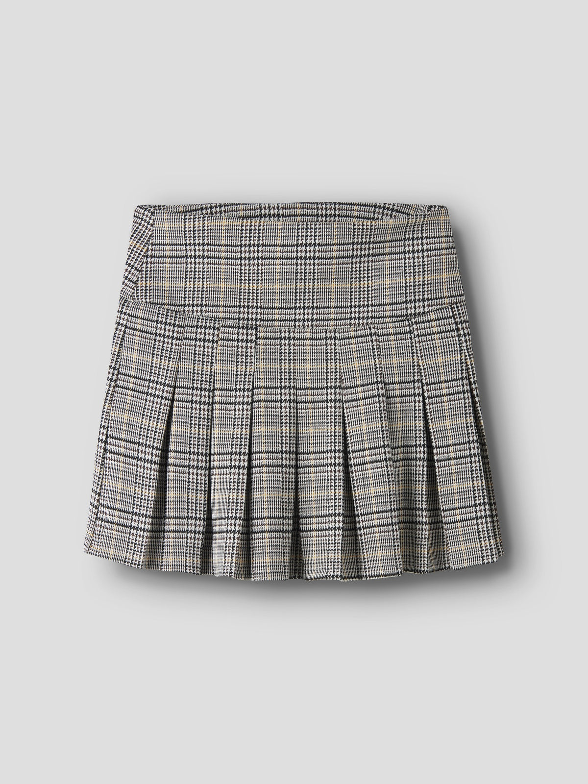 NAME IT Rina PLEATED Skirt in Island Fossil flat lay (image 2)