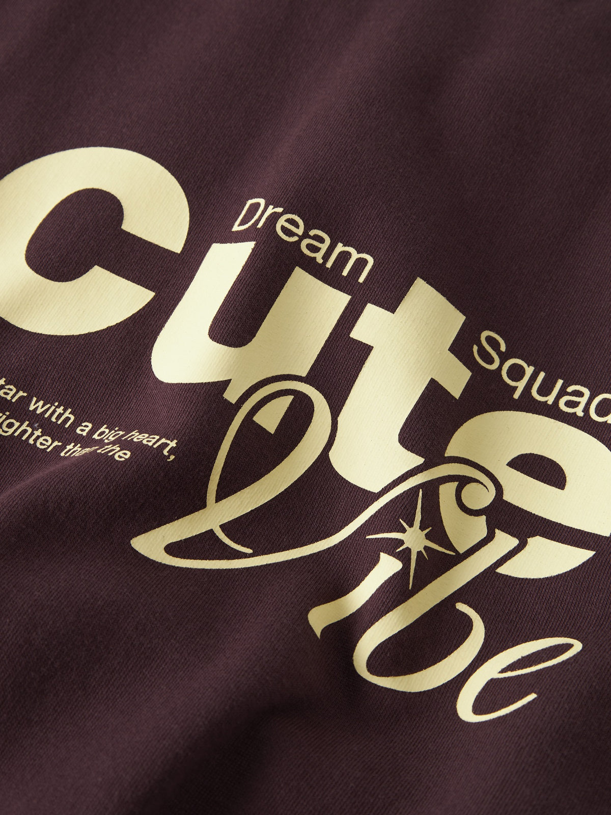 NAME IT Roloui Long Sleeve Rlx Sh Sweatshirt Wh in Catawba Grape graphic print detail