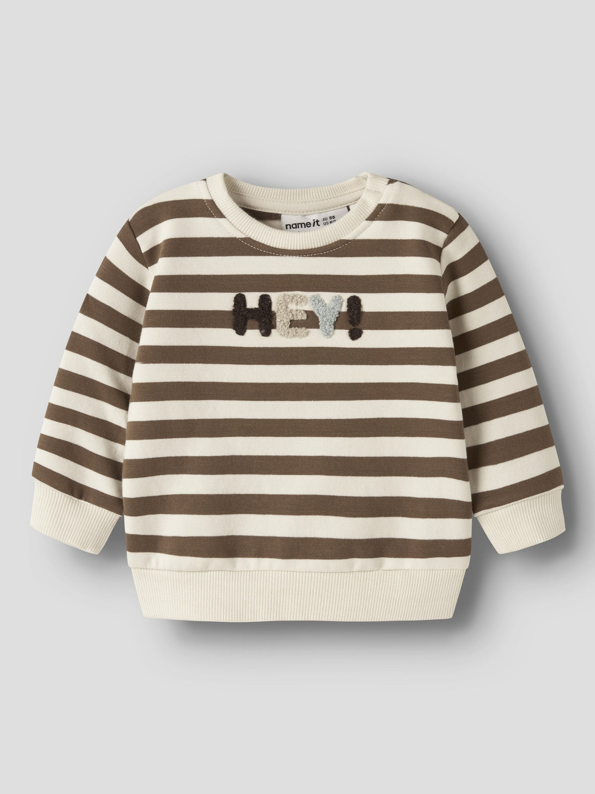 NAME IT Rafan Baby Boys' Sweatshirts in Sepia front view (image 2)