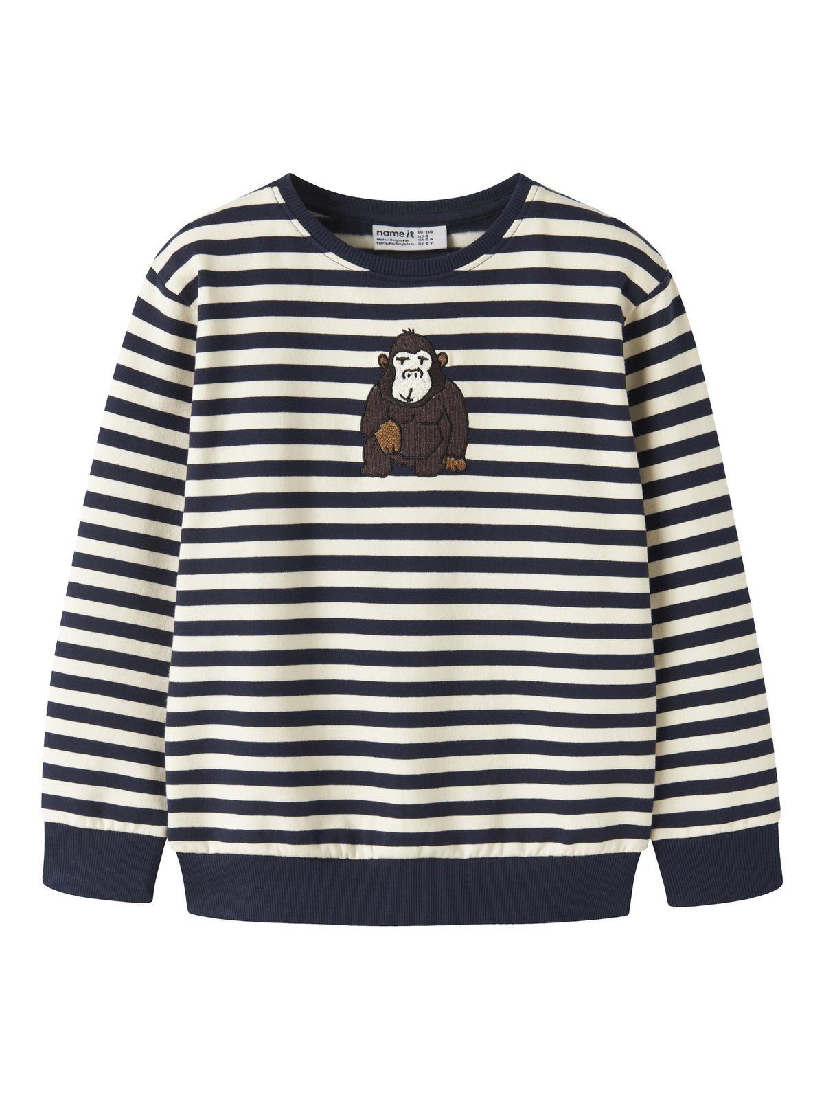 NAME IT Rafan Long Sleeve Sweatshirt in Navy Blazer