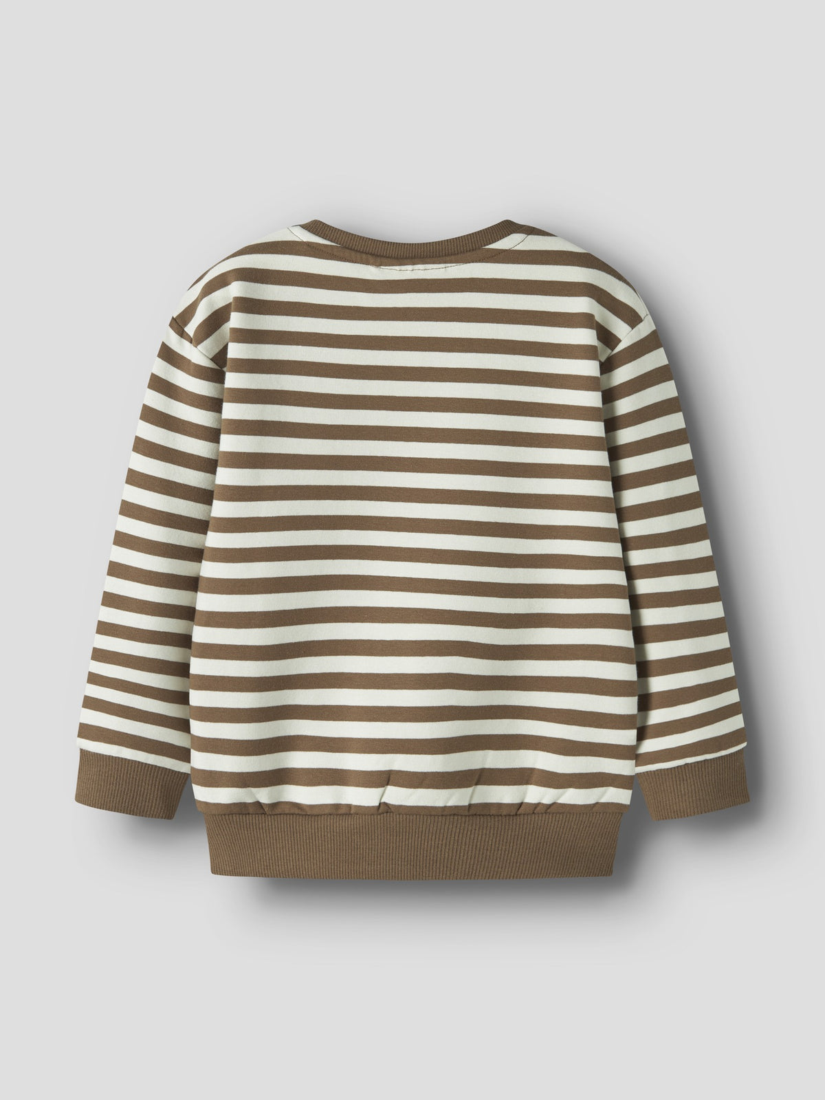 NAME IT Rafan Long Sleeve Sweatshirt in Sepia back view
