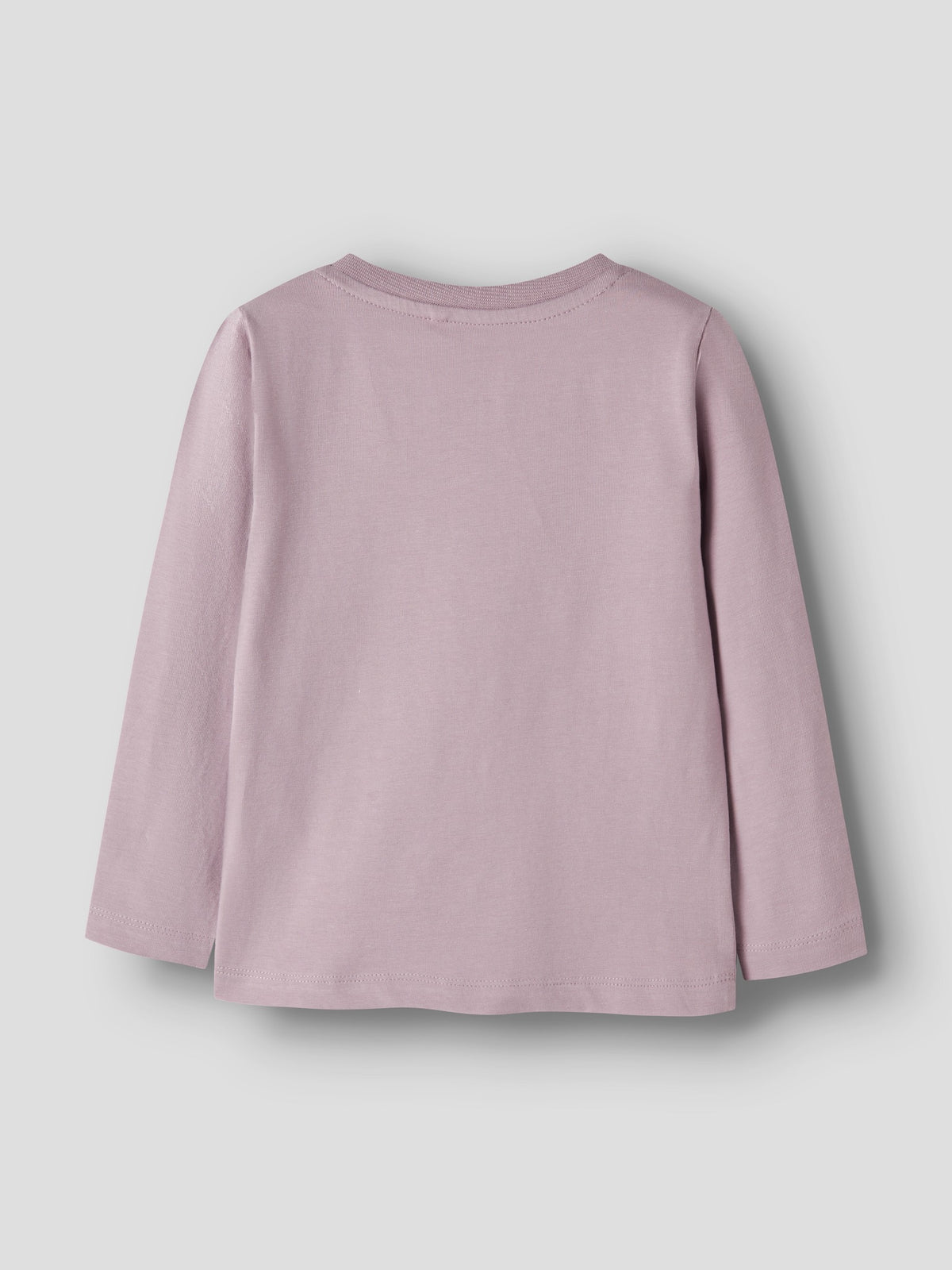 NAME IT Rosani Long Sleeve Top in Mauve Shadows back view