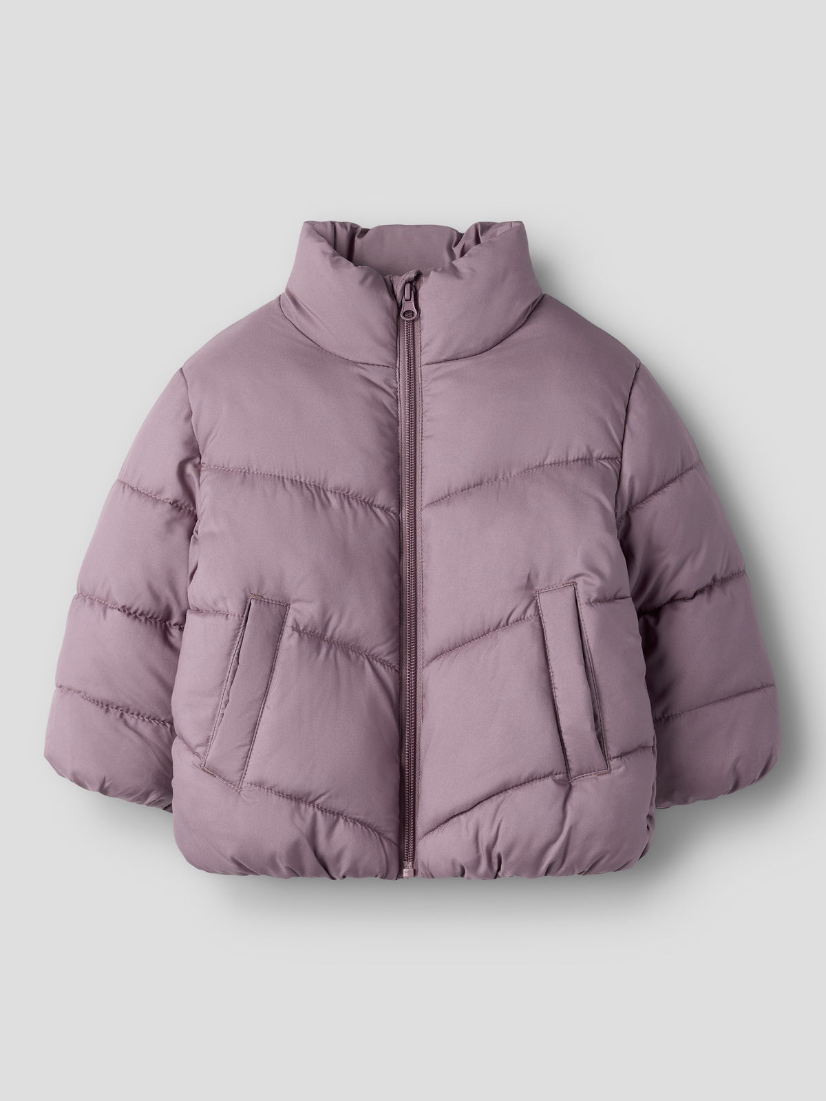 NAME IT Forty Puffer Jacket in Wistful Mauve angled view