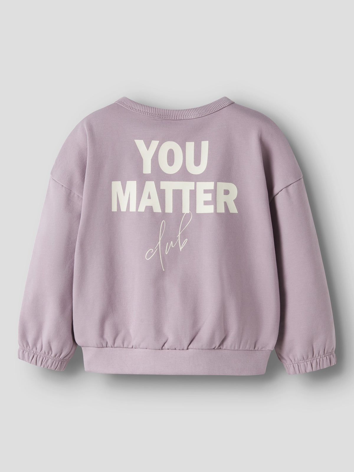 NAME IT Ryfie Girls' Sweatshirts in Mauve Shadows back view