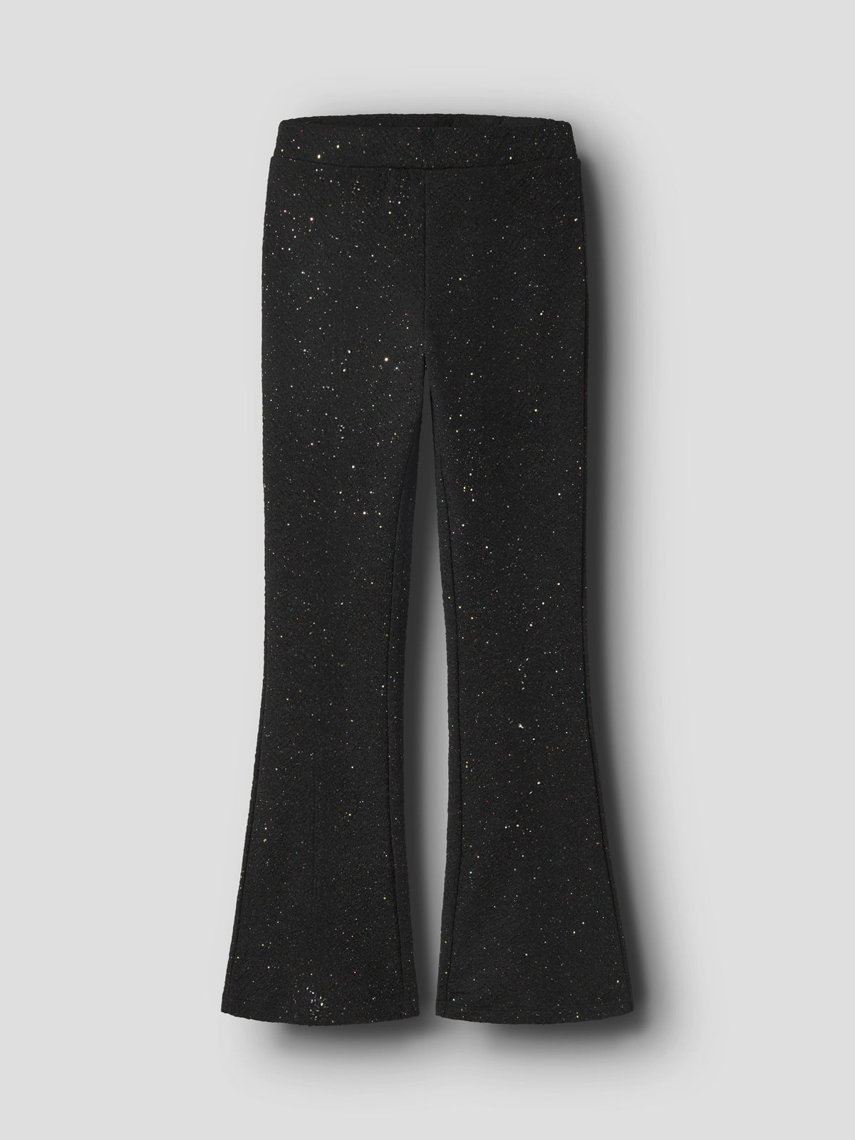 NAME IT Retna BOOTCUT Trousers in Black angled view