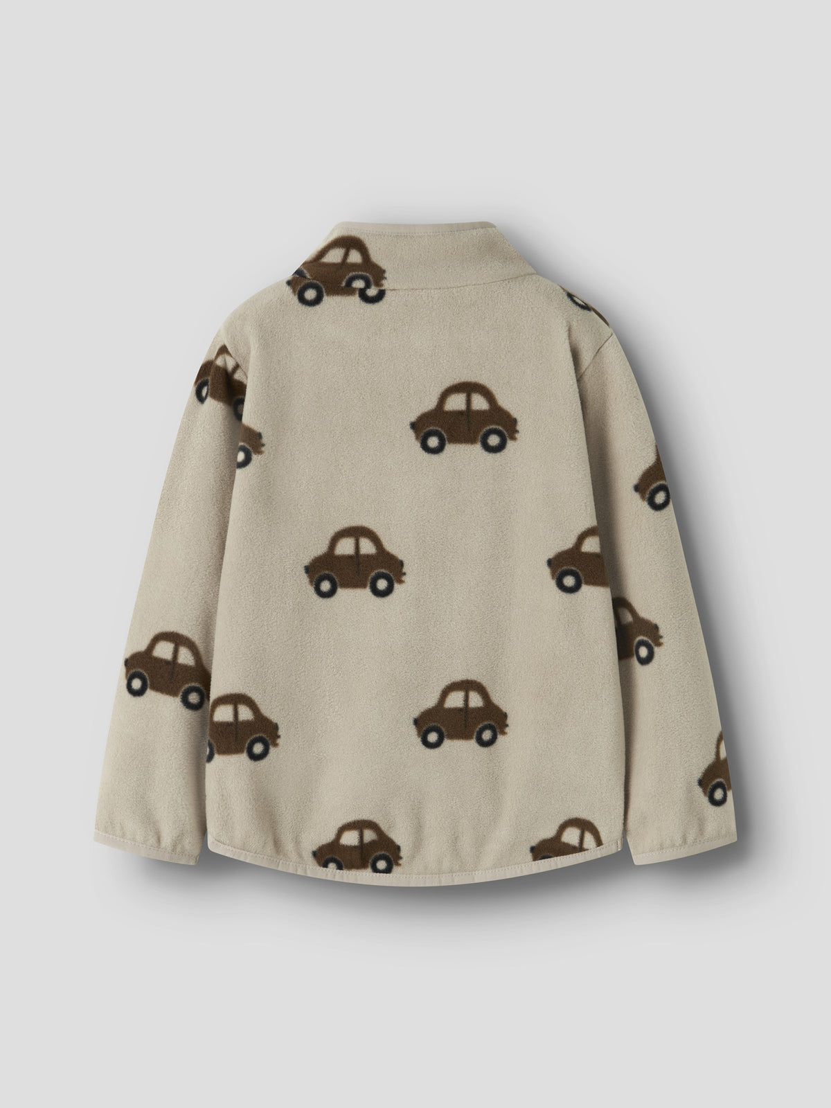 NAME IT Orlajs Fleece Jacket in Island Fossil back view