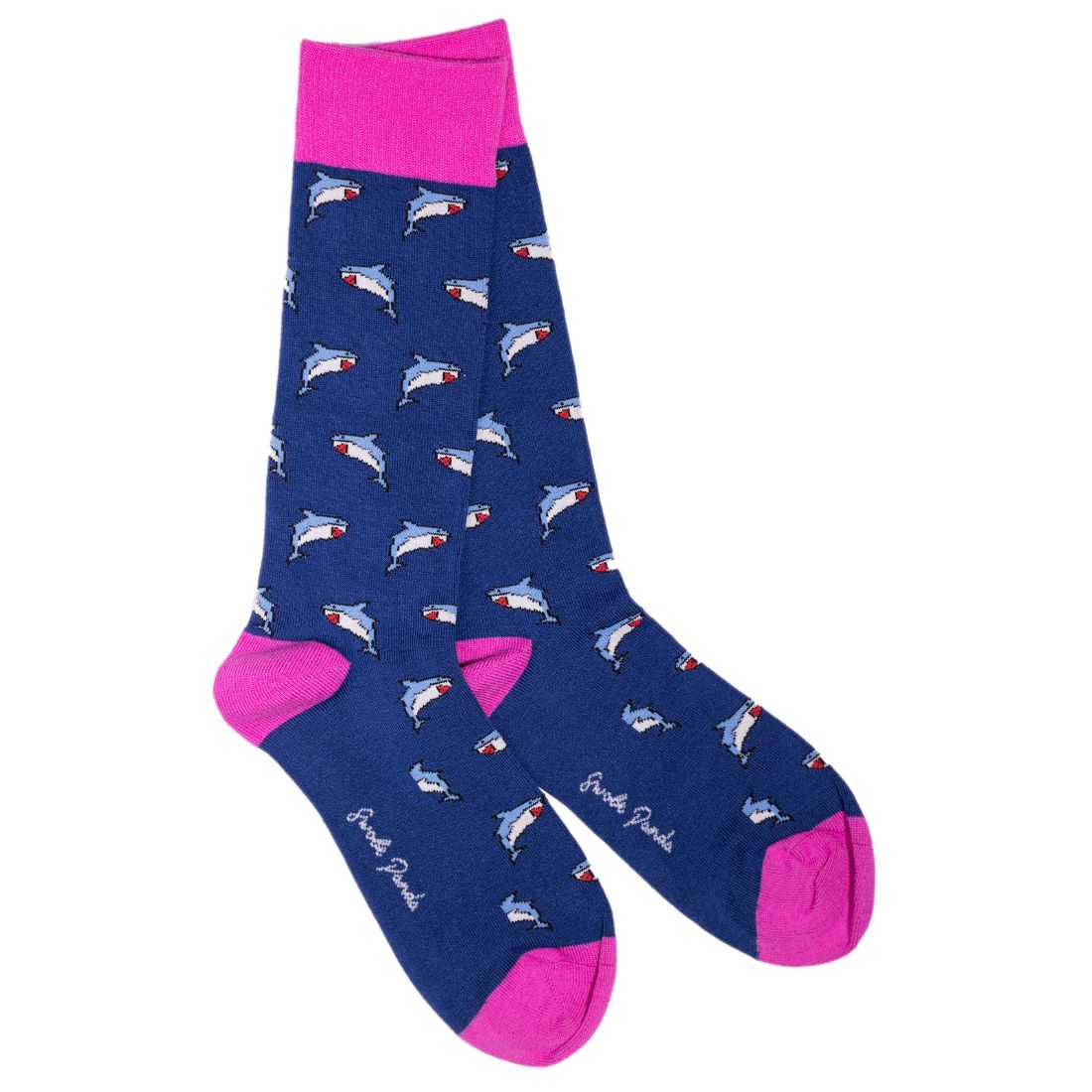 Swole Panda Shark Bamboo Socks product view