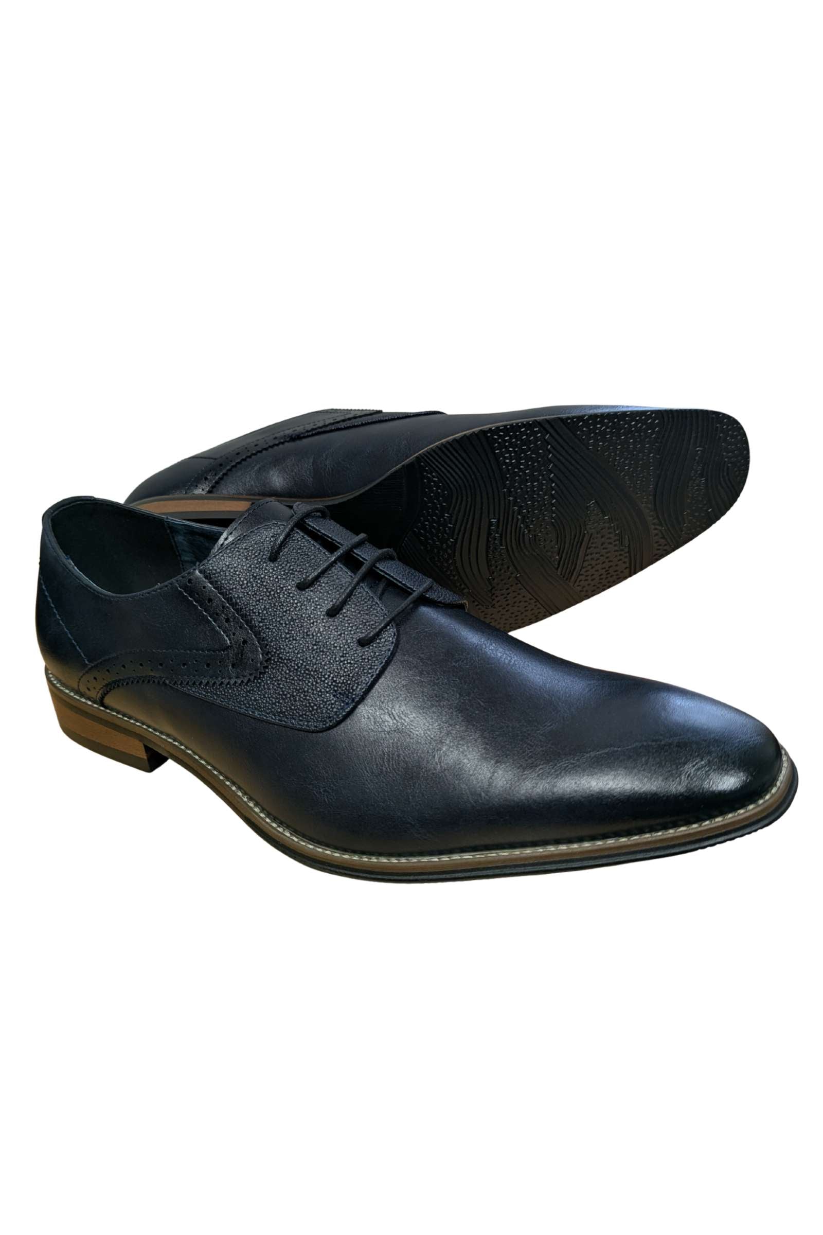 Goor Goor PU Navy Shoe Navy back view