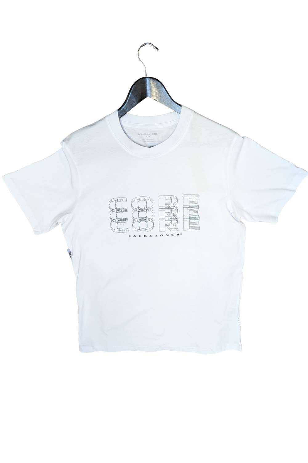 Men's Fusion Big Branding Tee-Bright White-Front View