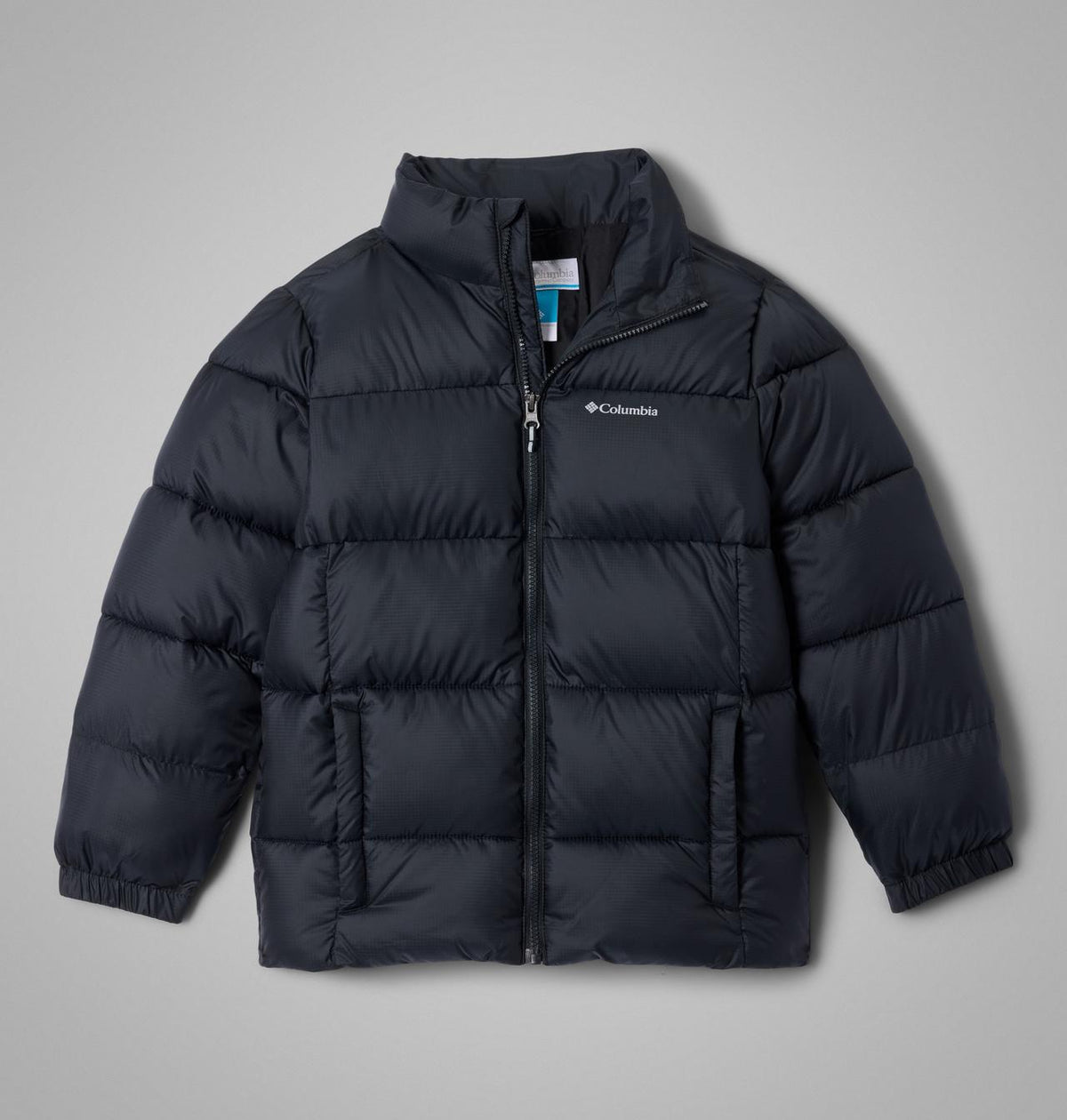 Columbia Boys Puffect II Puffer Jacket - Black, front view