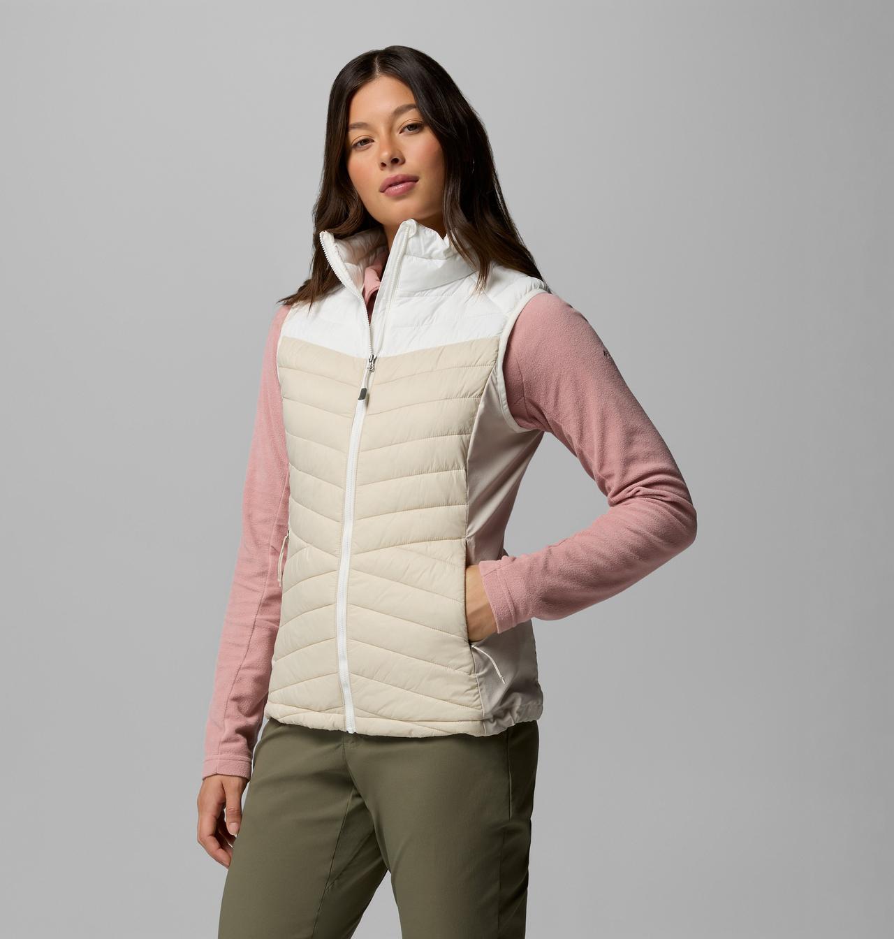 Womens Powder Pass™ Iii Hybrid Vest-Dark Stone Sea-Side View