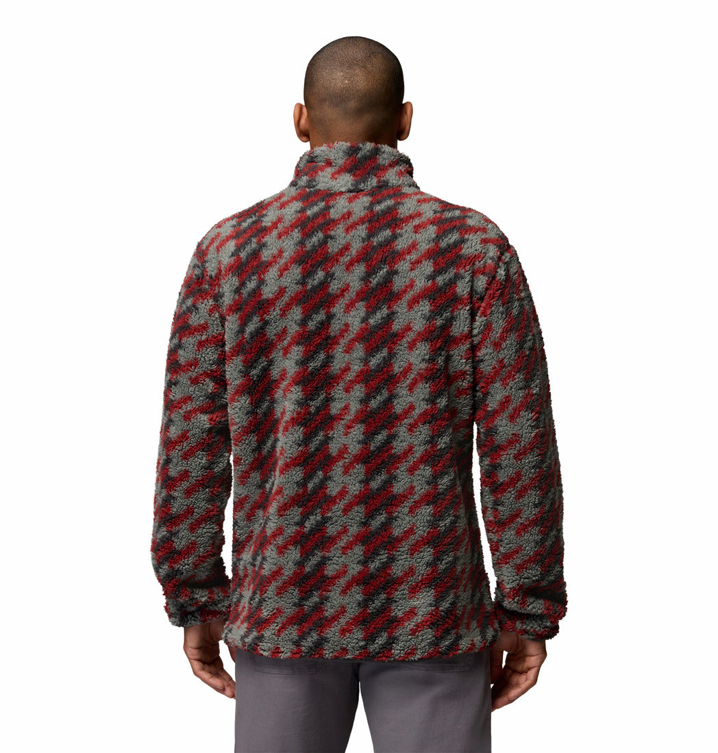 Columbia Rugged Ridge high pile half zip fleece in Sedona Sage Twi, back view