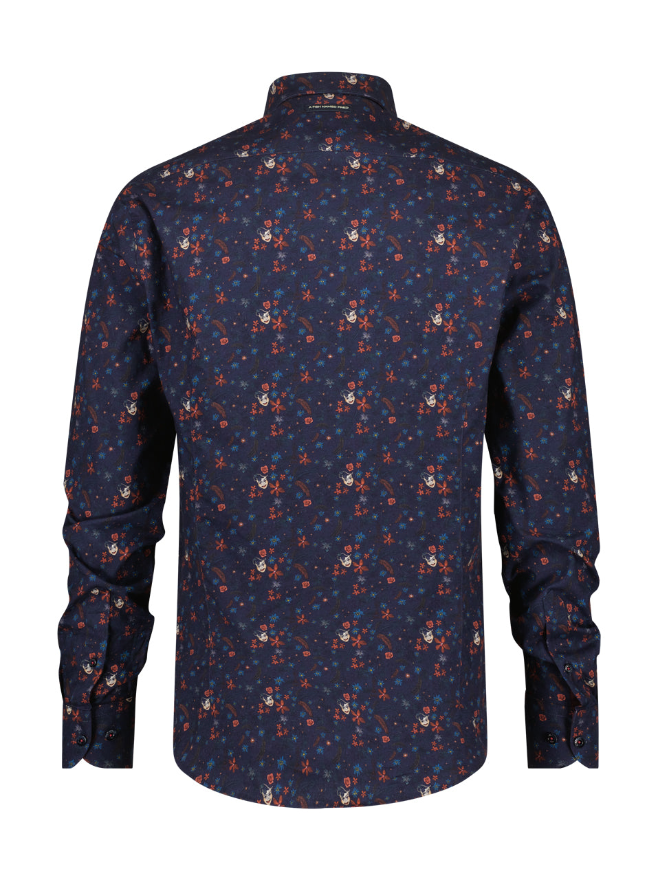 Men's Flower Pattern Multi Colour Shirt-Back View