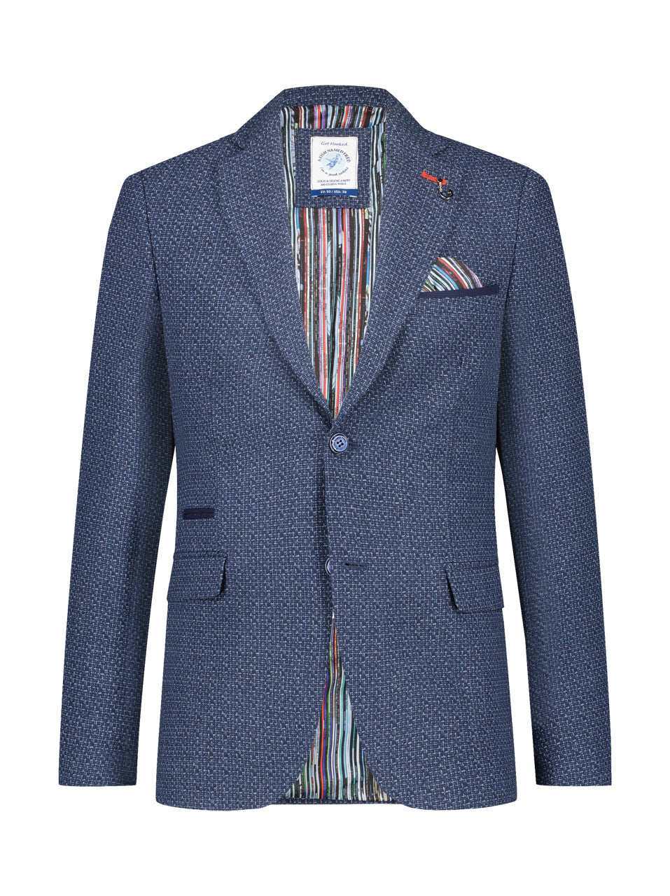 Navy Melange Structure Blazer