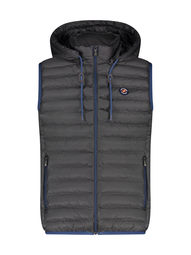 A Fish Named Fred Dark Grey Urban Adventurer Bodywarmer Dark Grey front view
