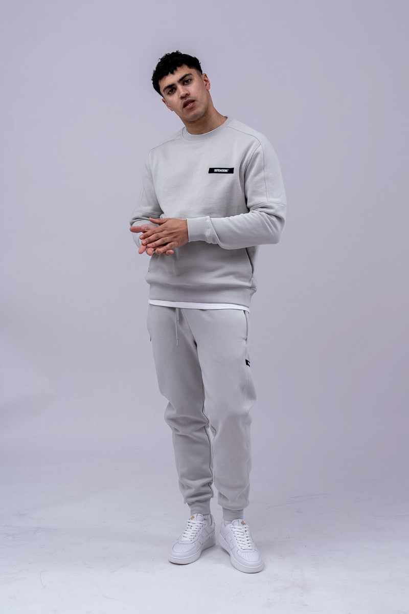 Supreme Being Vito Track Pant / Jogger - Powder Grey Powder Grey back view