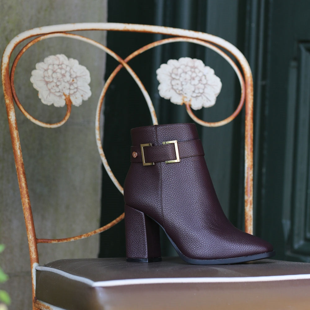 Ladies Gwyneth Plum Boot-Side View