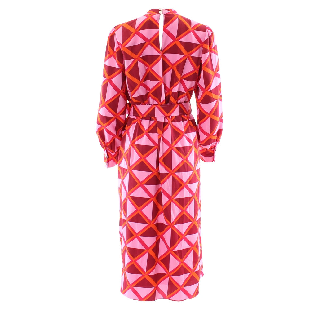 Ladies Sophia Pink Dresss-Ghost Back View