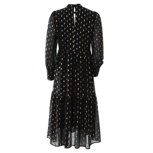 RANT & RAVE LADIES Lia Midi Dress - Black Black back view