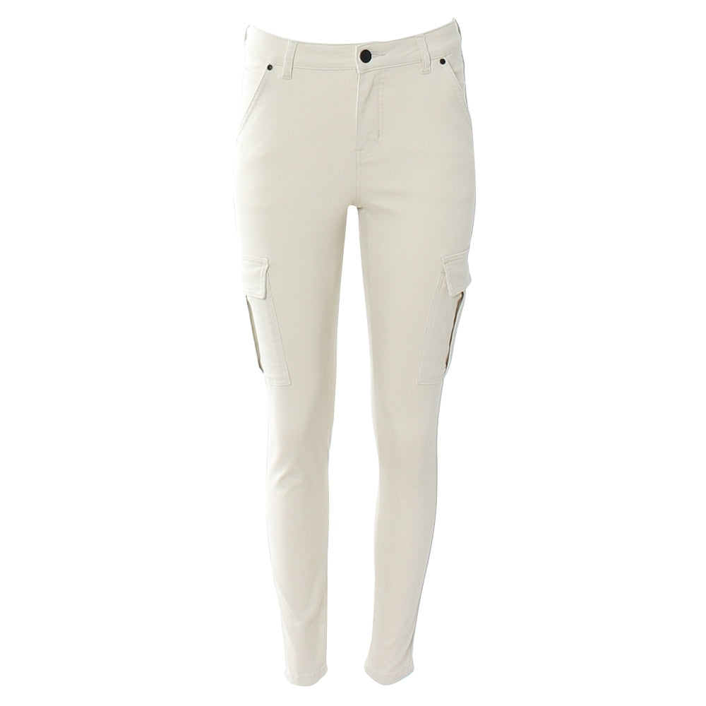 Ladies Lily Combat - Cream-Front View