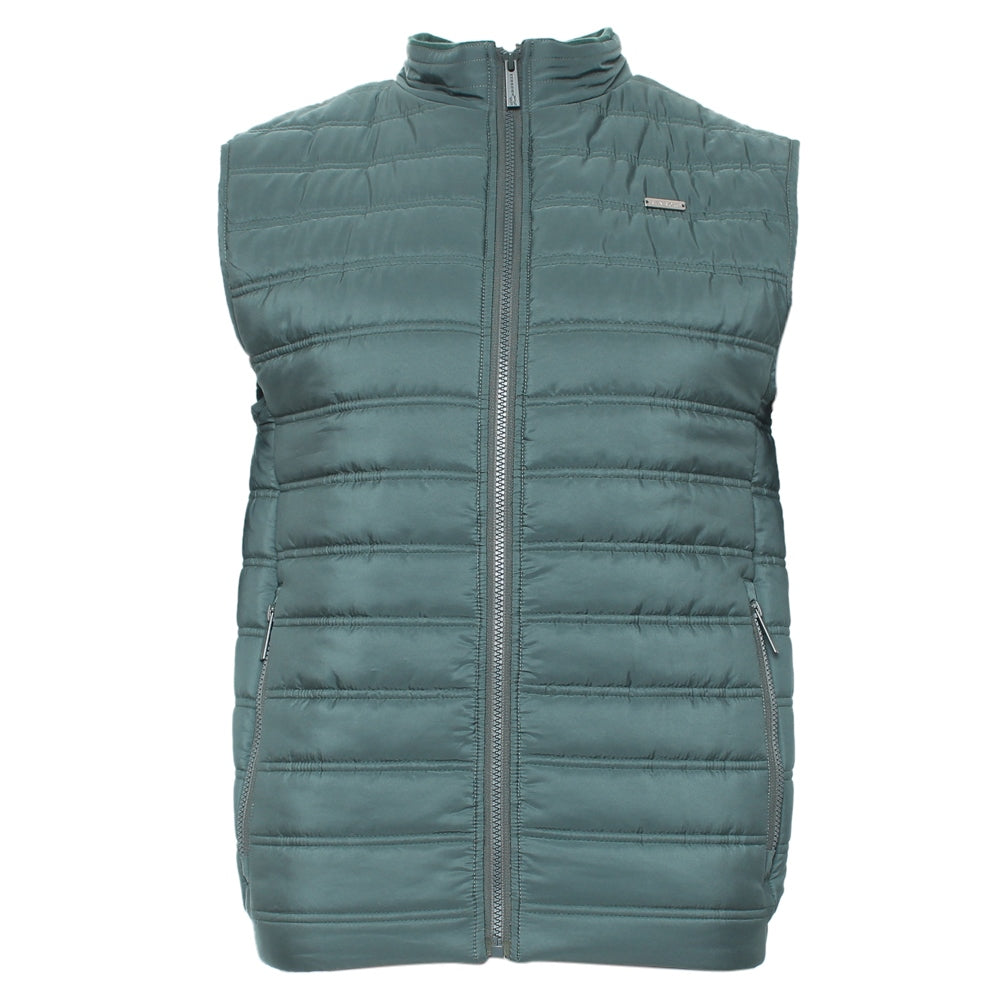 Men's Lee Green Gilet-Front View