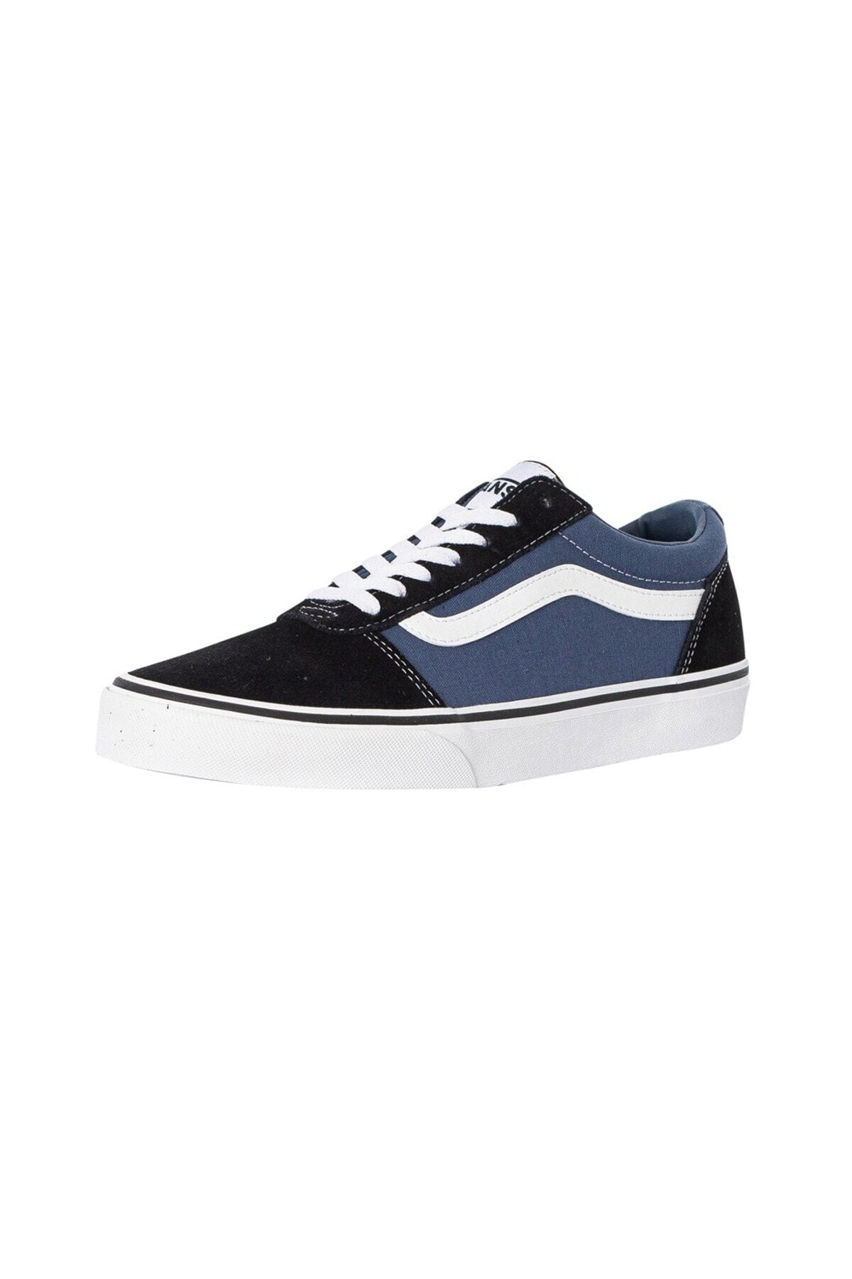 Mens Ward Retro Suede Vintage Indigo Sneaker-Front view