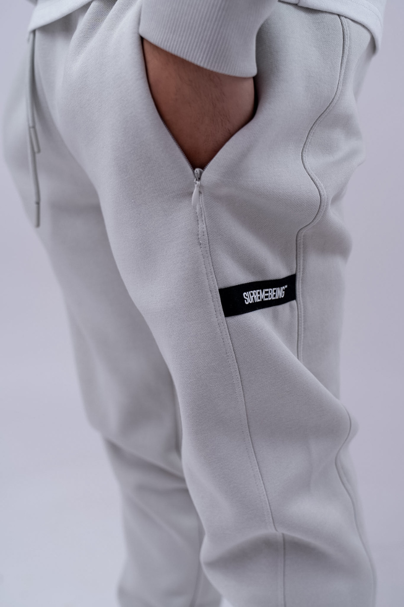 Supreme Being Vito Track Pant / Jogger - Powder Grey Powder Grey side view