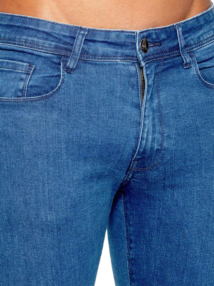 EM629 Light Stone Wash Tapered Jean