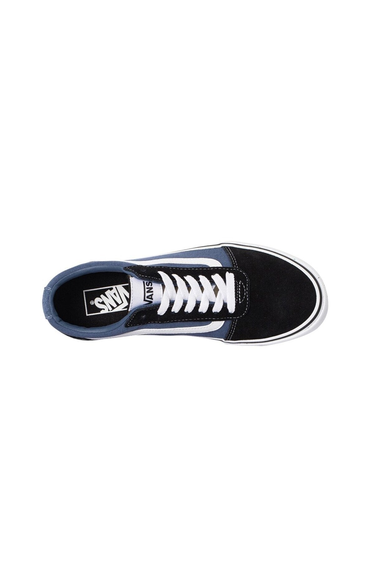 Mens Ward Retro Suede Vintage Indigo Sneaker-Top down view