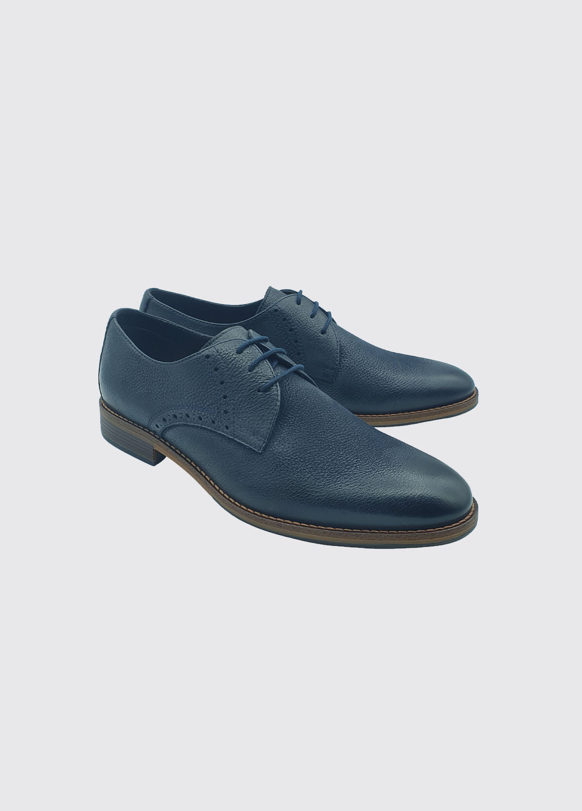 Men's Slade Navy Lace Shoe-Side View