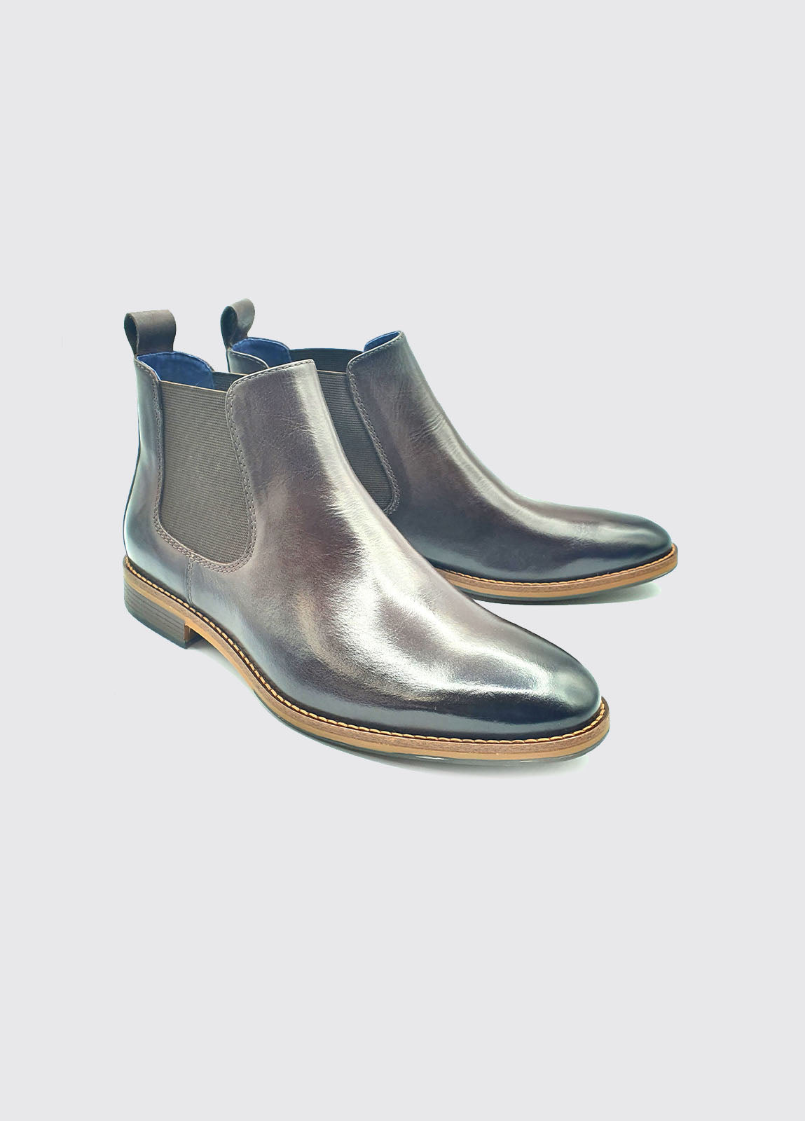 Steed Slip On Mahogany Chelsea Boot