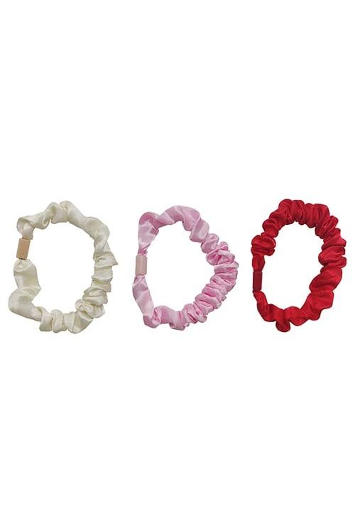 Girl's 3 Pack Thin Scrunchie-Front View