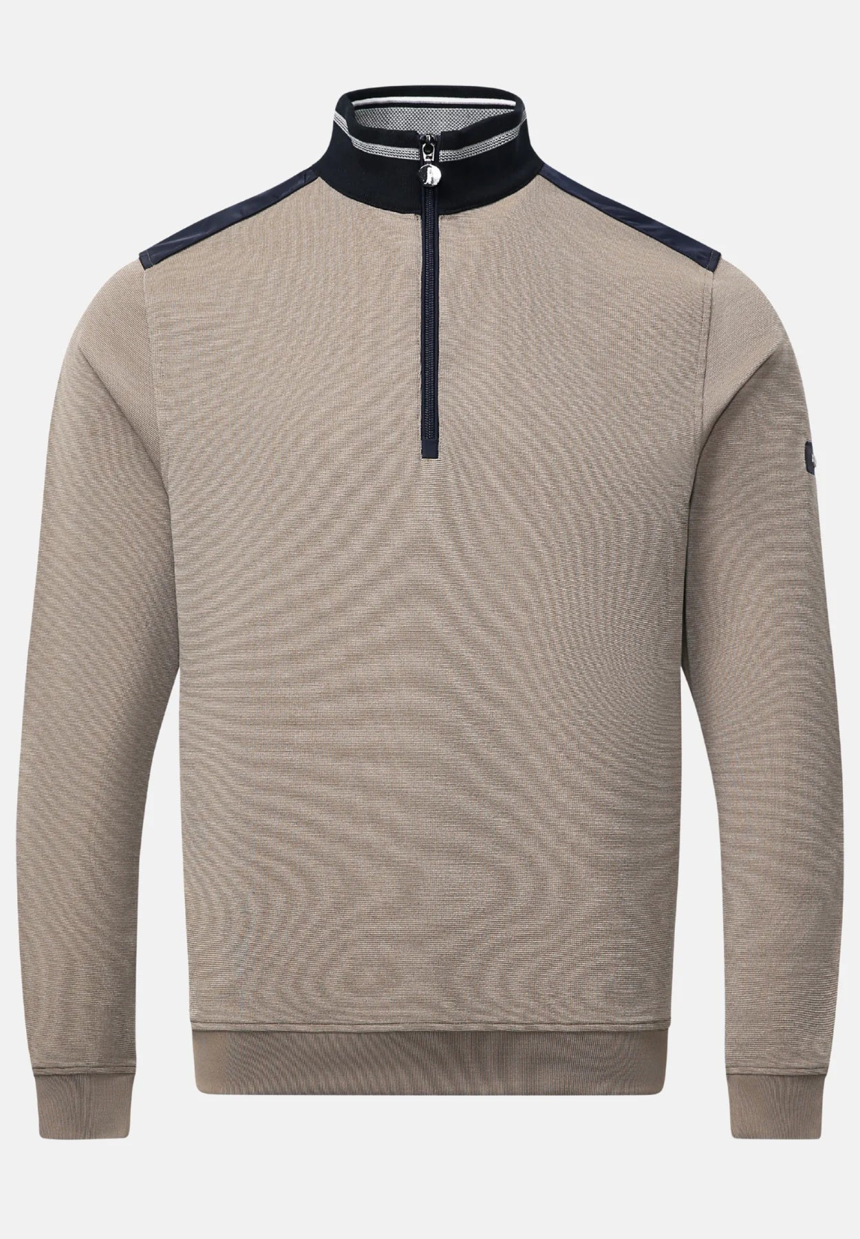 6TH SENSE Vega Walnut 1/4 Zip Walnut front view