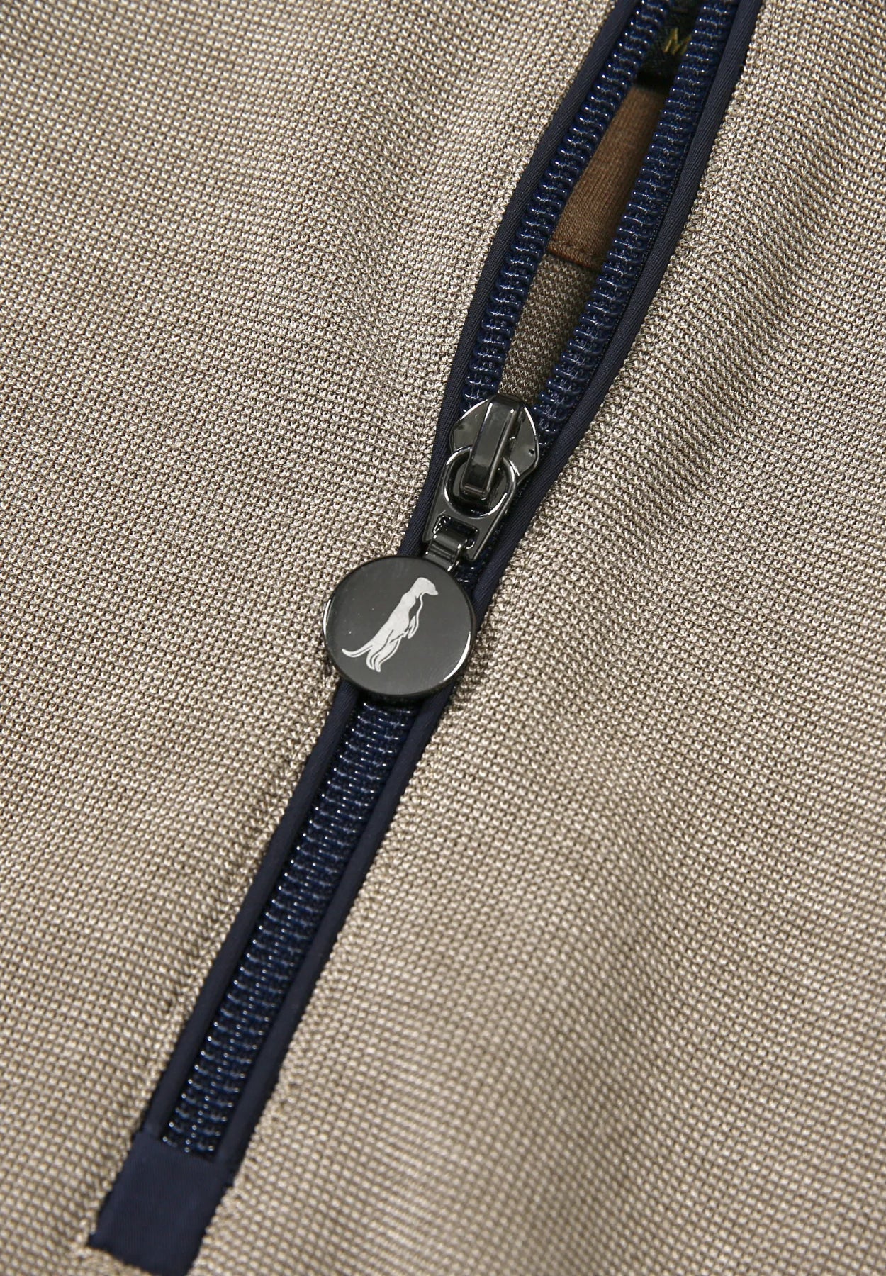 Men's Vega Walnut 1/4 Zip-Zip Fastening