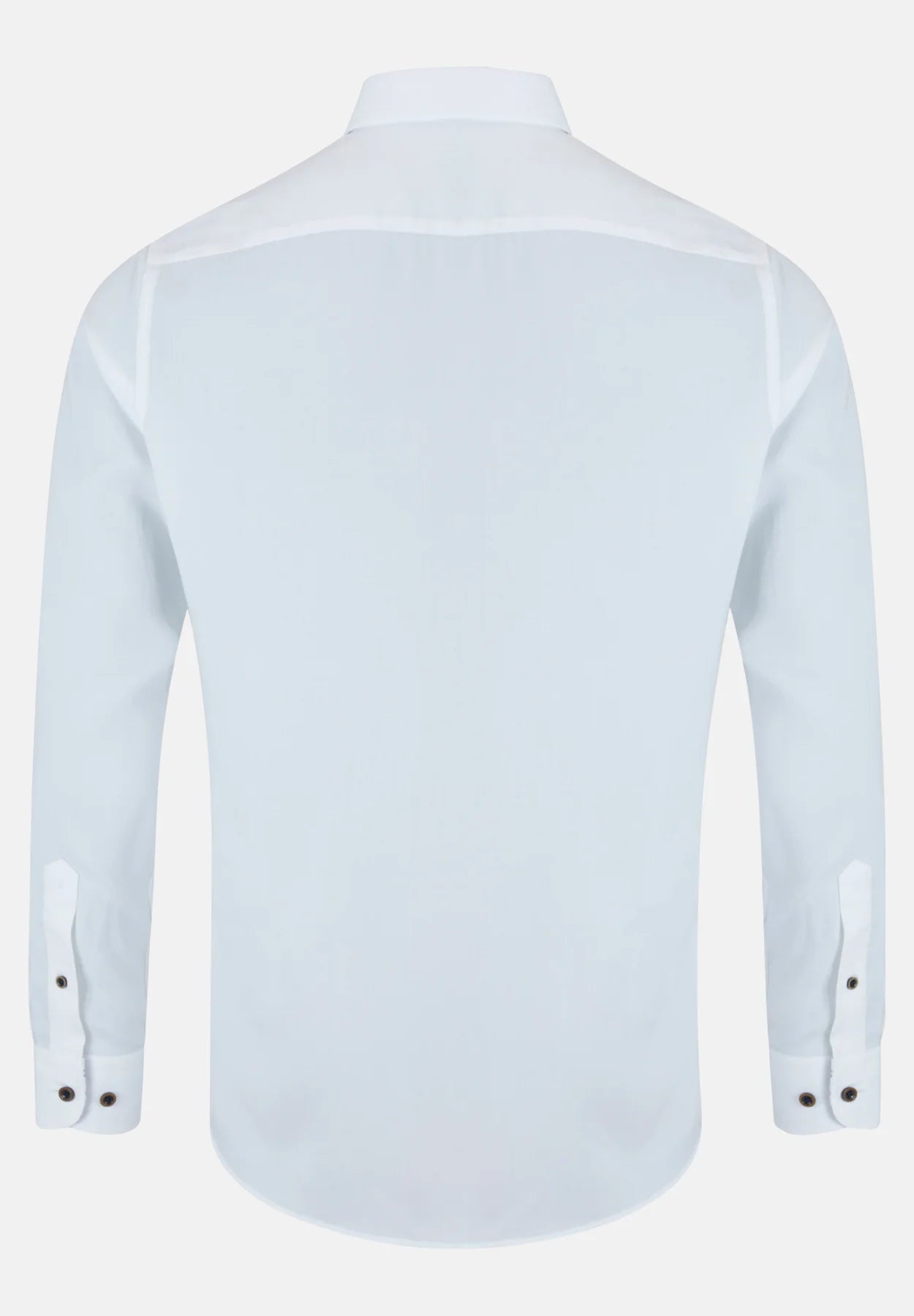 White dress shirt on a white background