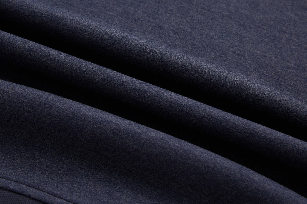 6th Sense Air Navy 1/4 Zip Sweat fabric in navy marl