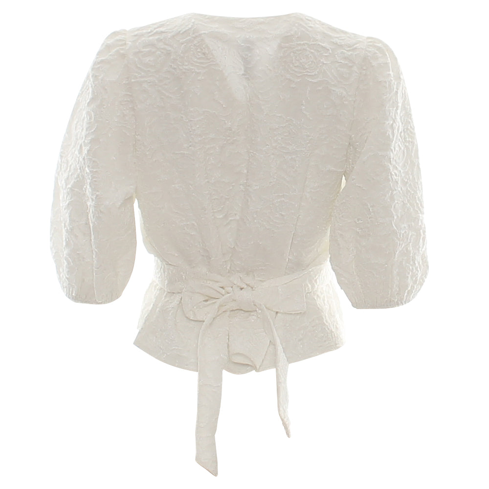 RANT & RAVE LADIES Alma White Top White side view