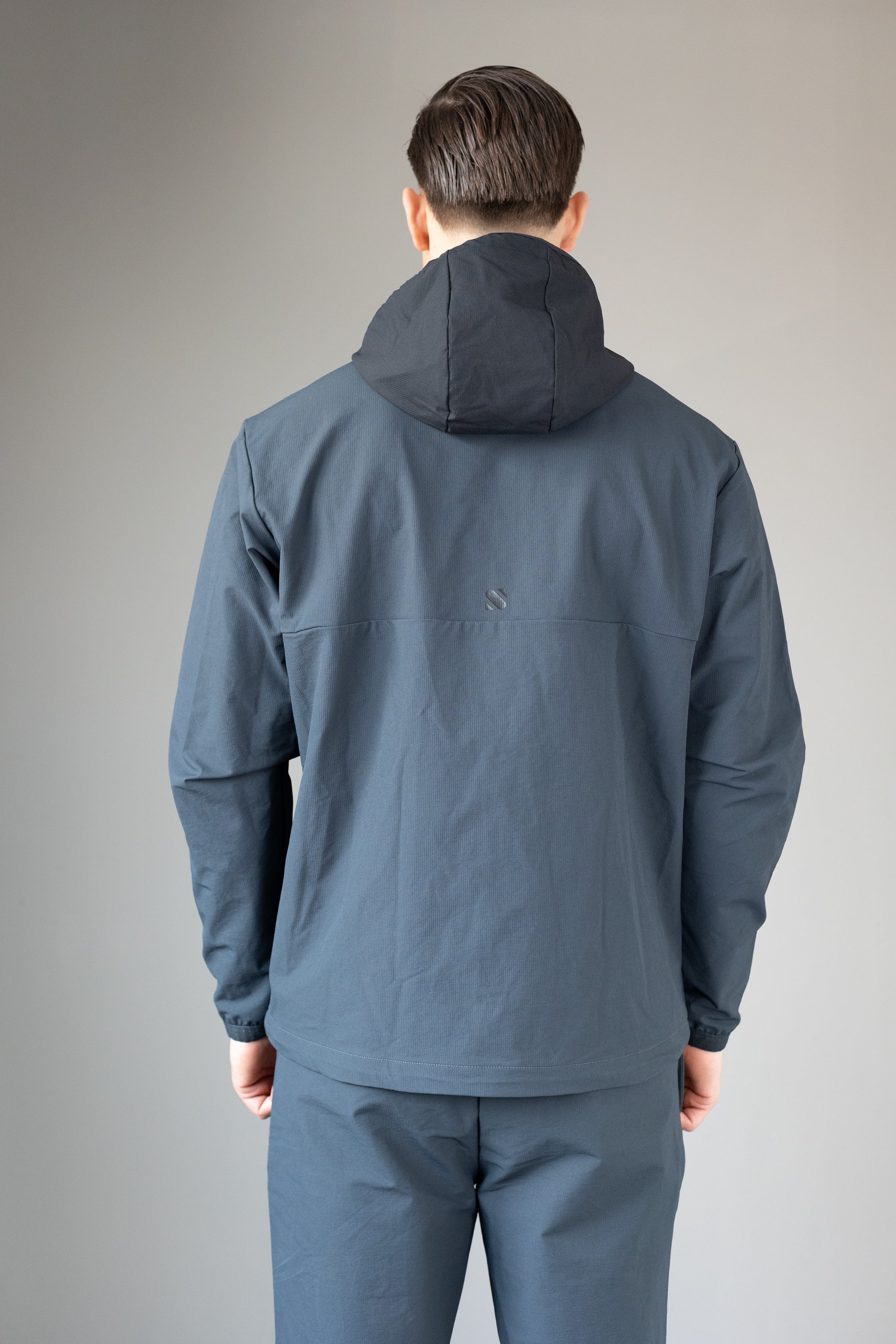 Tecnica Black/Steel Grey Zipper-Back view