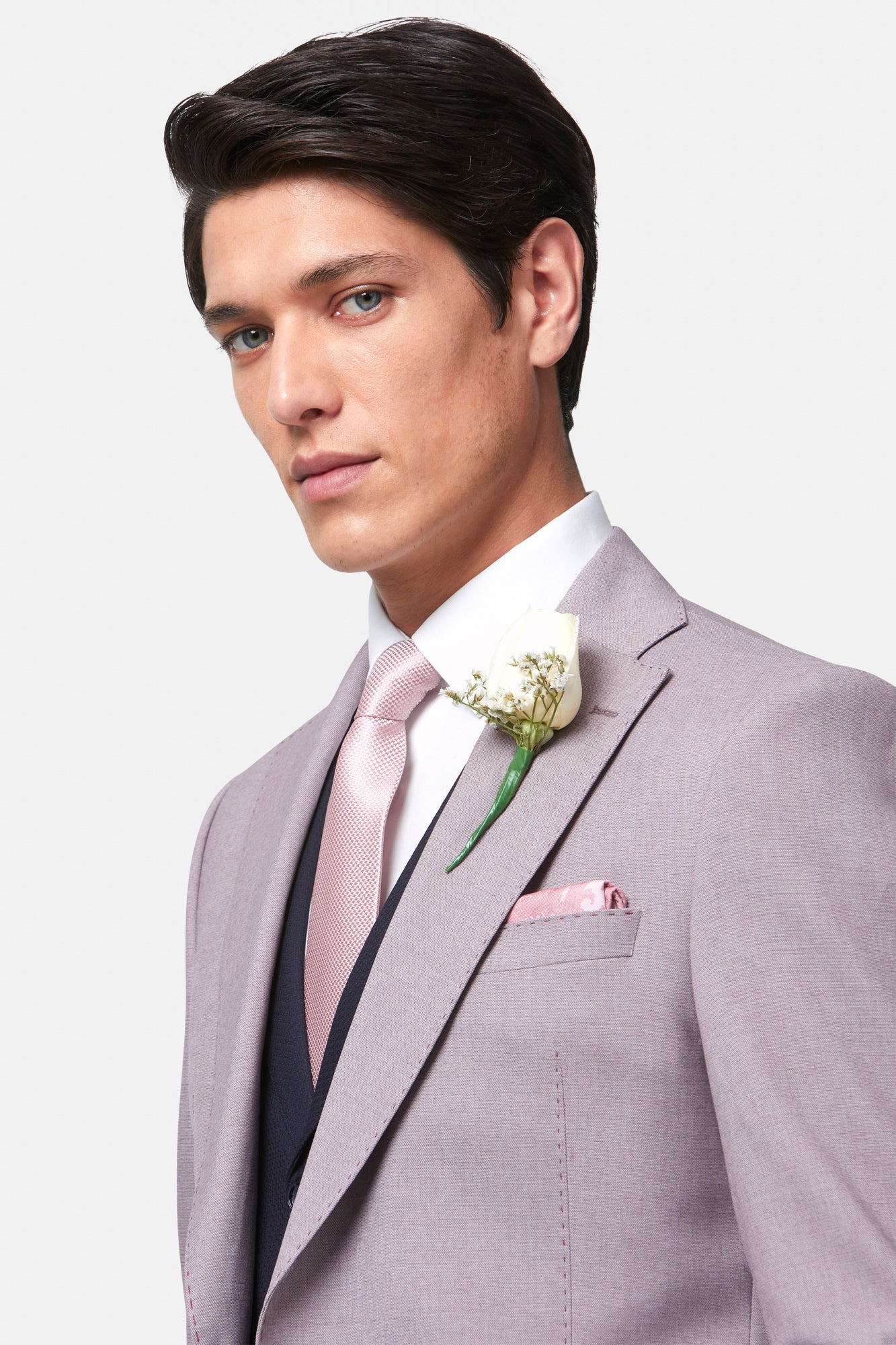 Albert Blush Jacket-Lapel view