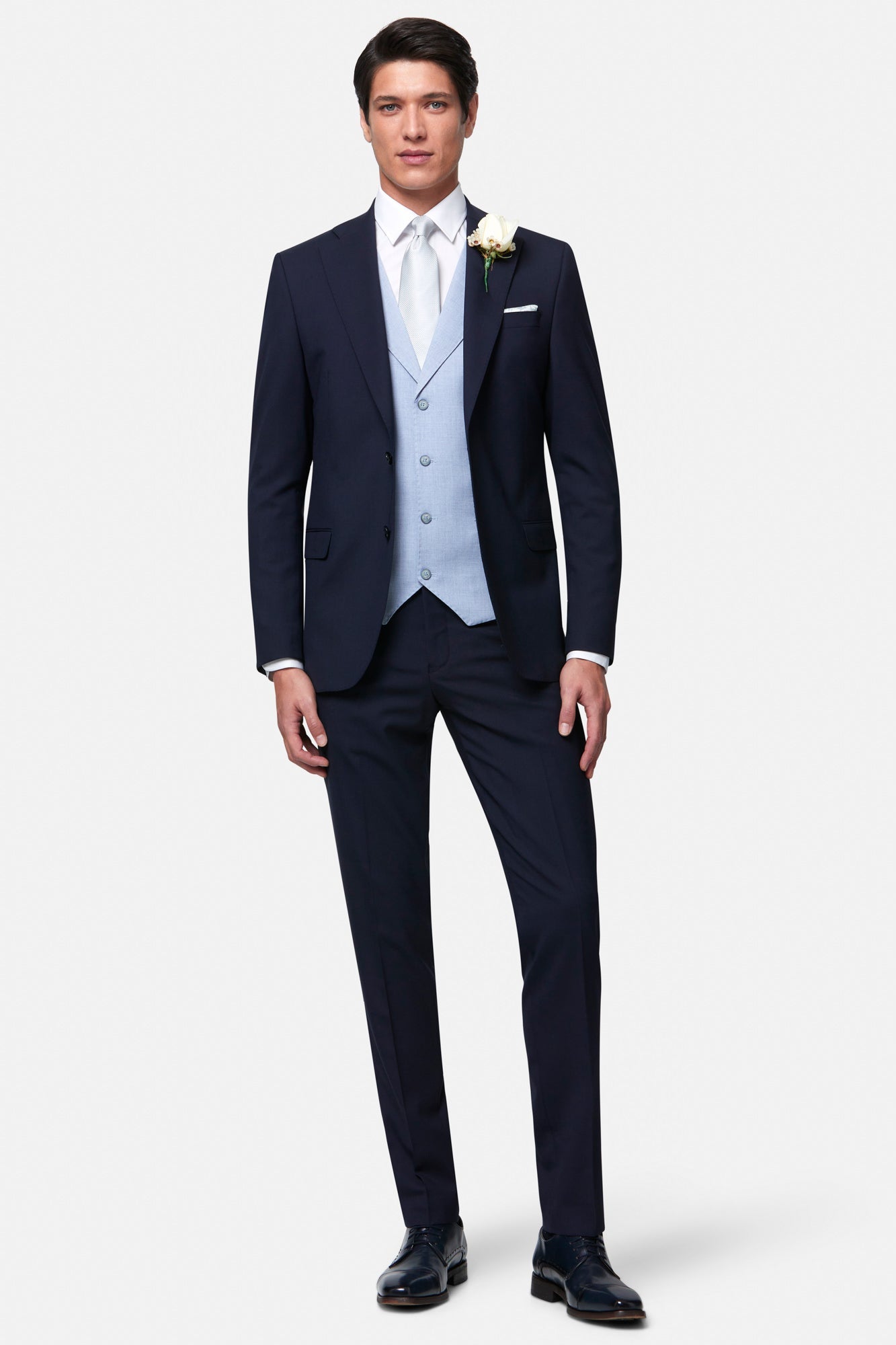 Men's George Ice Waistcoat-Full Model Front View