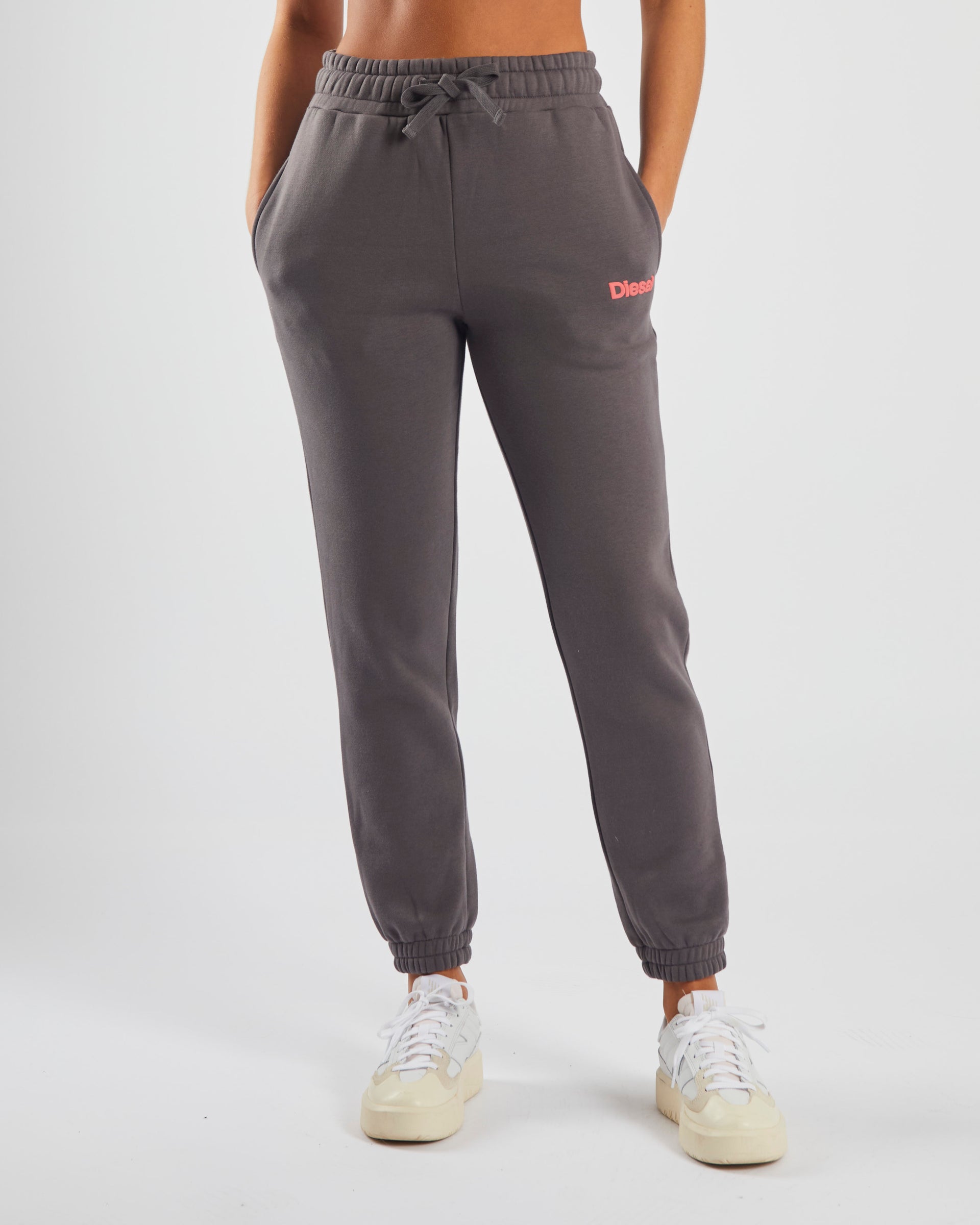 Ladies Annora Dark Clay Jogger-Model Front View