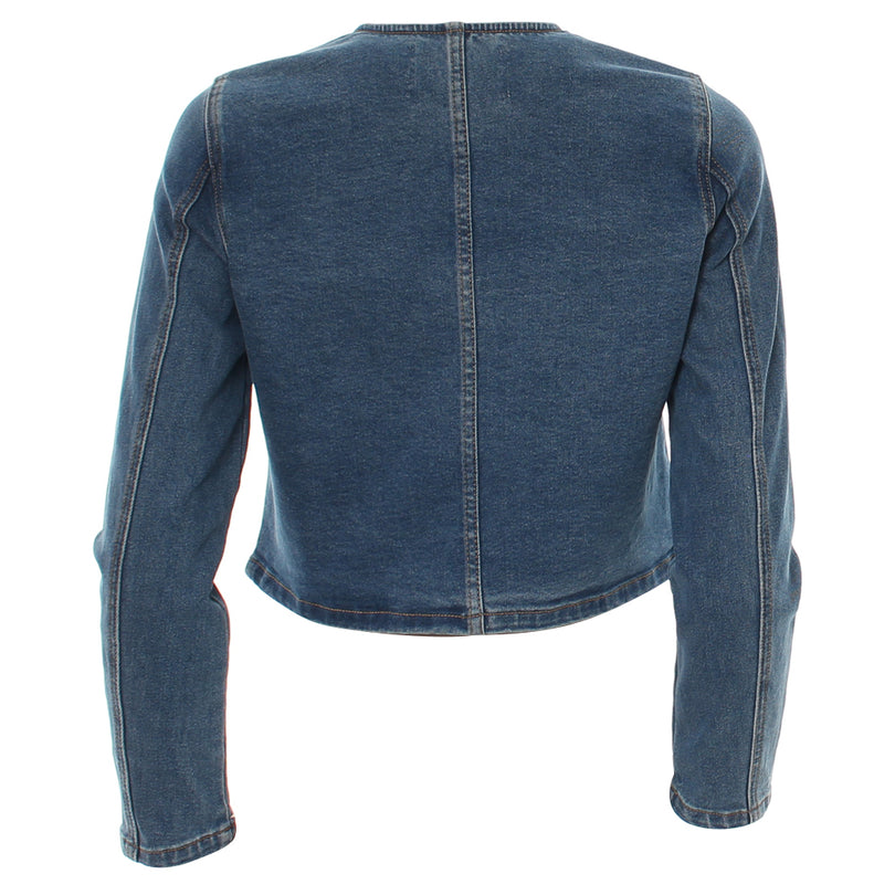 RANT & RAVE LADIES Brielle Denim Jacket DENIM back view