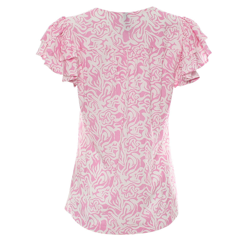 Ladies Belva Pink Top-Back View
