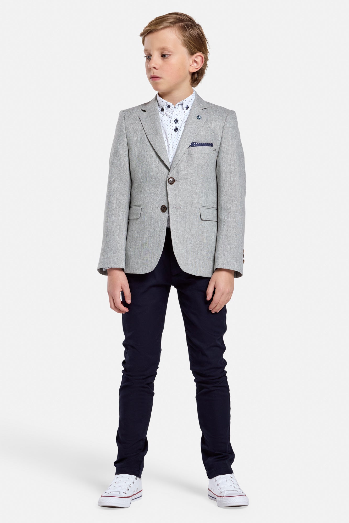 Benetti Boyswear Harry Boys Sage Blazer Sage model front view