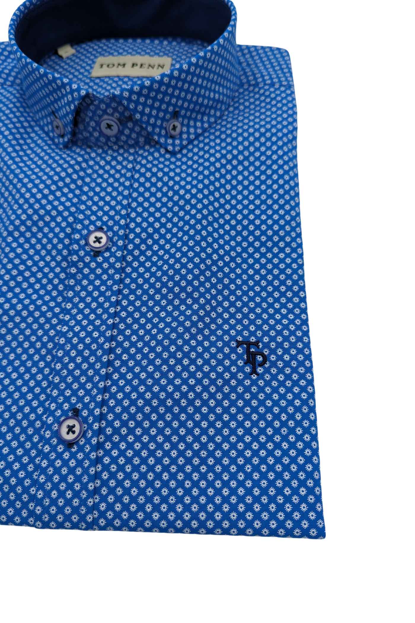 Blue Short Sleeve Shirt-Detail view