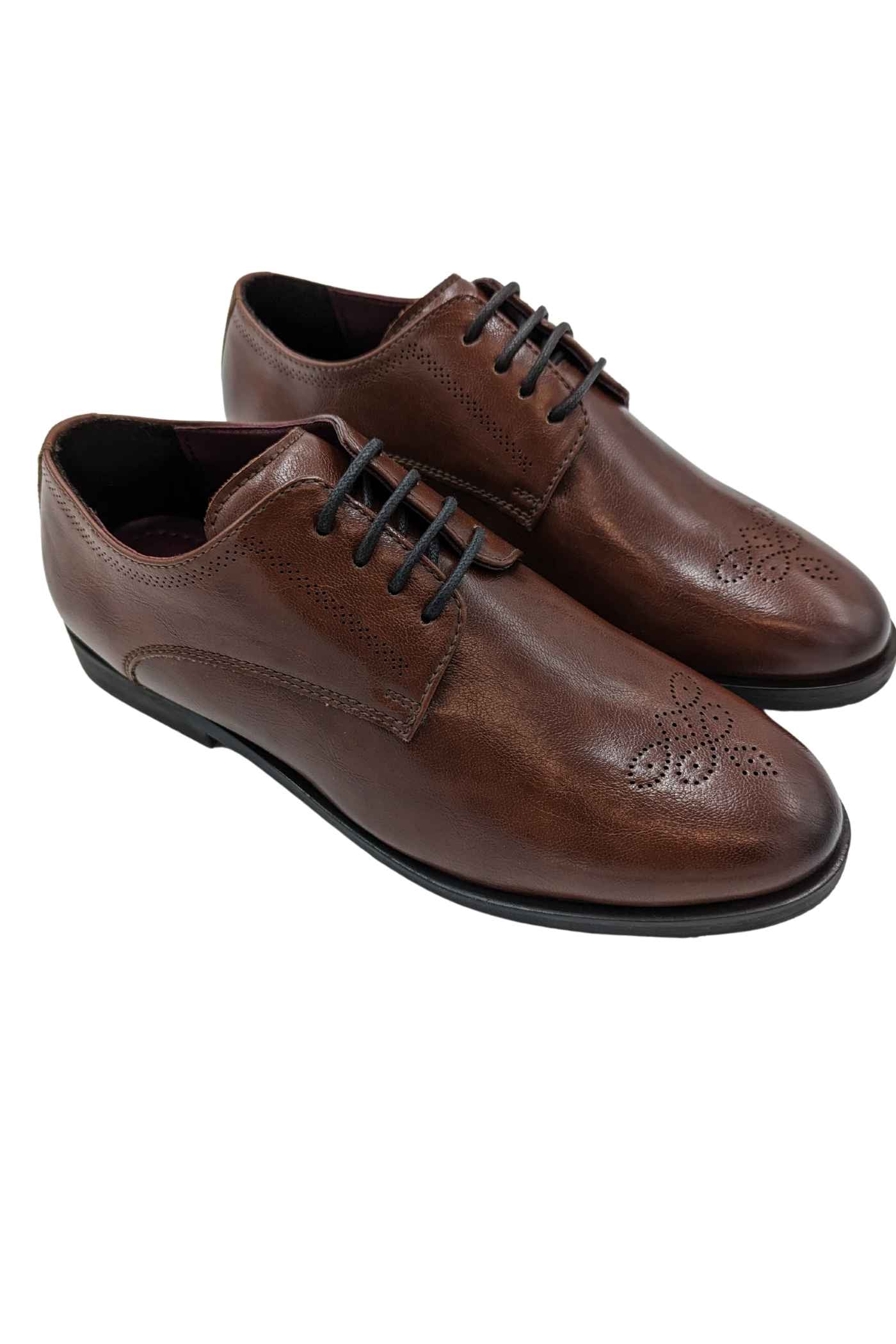Benetti Boyswear Boys Conor Shoe COGNAC front view