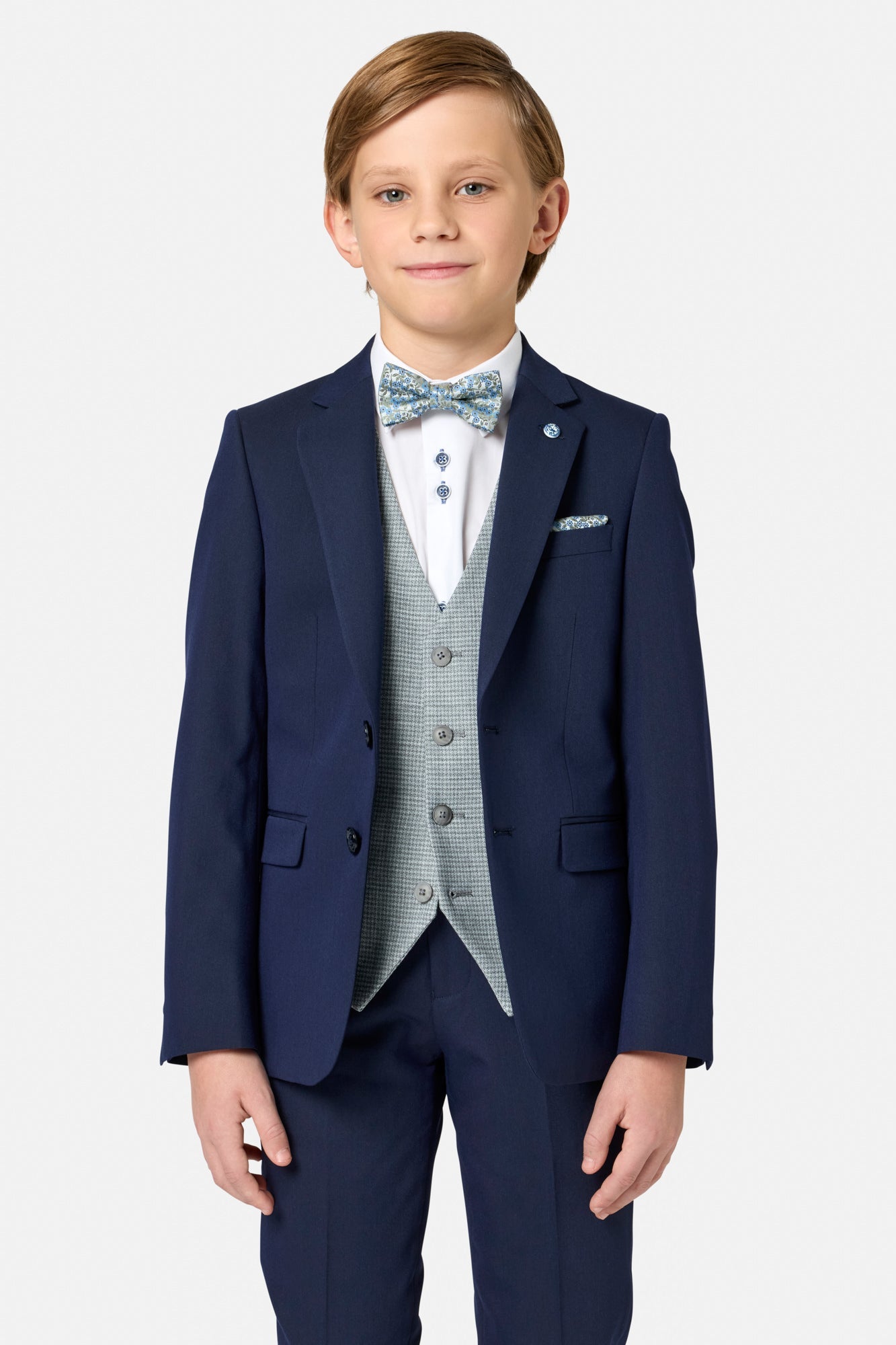 Benetti Boyswear Boys Lucas Sage Waistcoat Sage front view