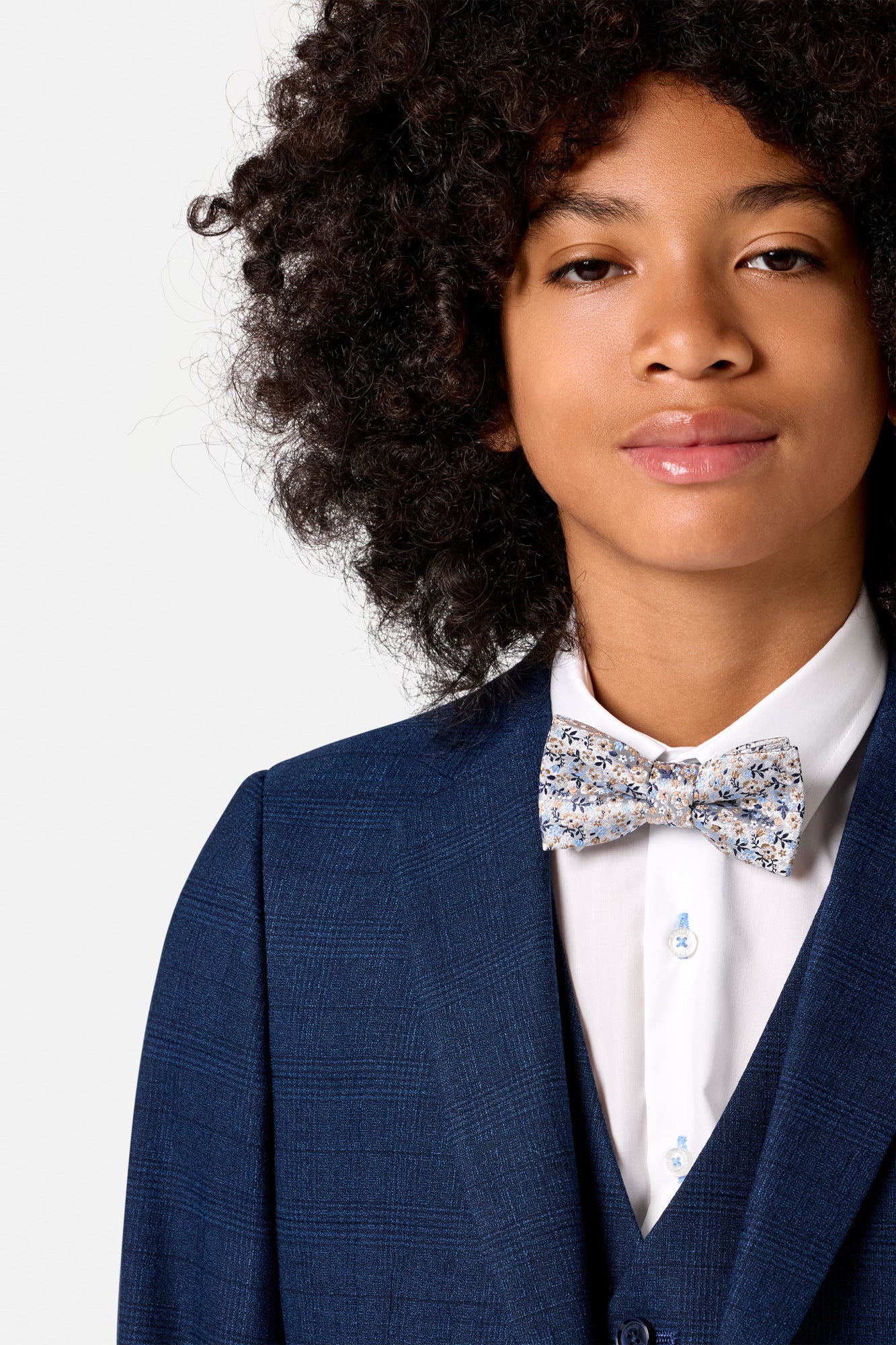 Benetti Boyswear Boys Philip Indigo 3 Piece Suit Indigo back view